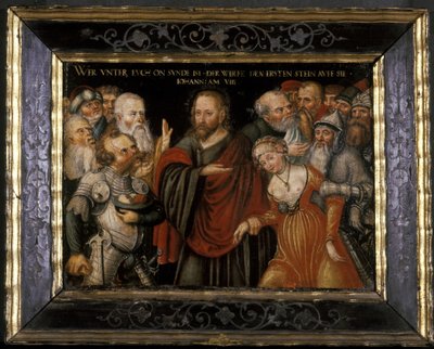 Christ and the Adulteress by Lucas Cranach the Elder